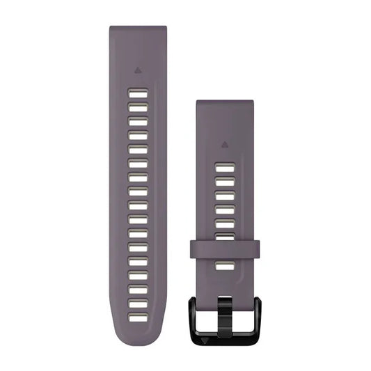 Garmin QuickFit 20 Watch Bands - Deep Orchid/Light Sand Silicone