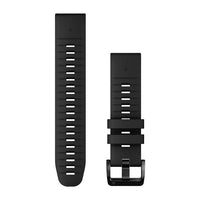 Garmin QuickFit 22 Watch Bands - Black Silicone