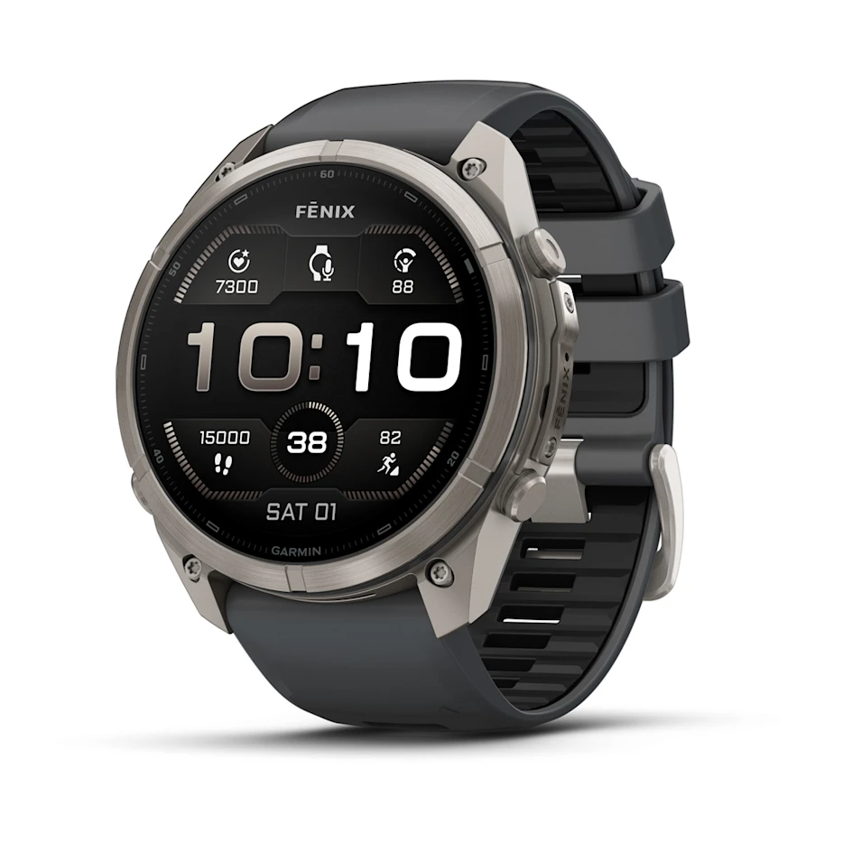 Garmin Fenix 9 Pro 51mm AMOLED Titanium with Graphite/Black Silicone Band