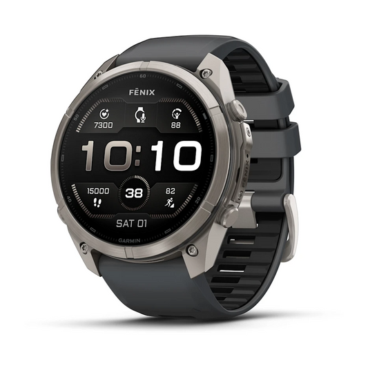 Garmin Fenix 9 Pro 51mm AMOLED Titanium with Graphite/Black Silicone Band