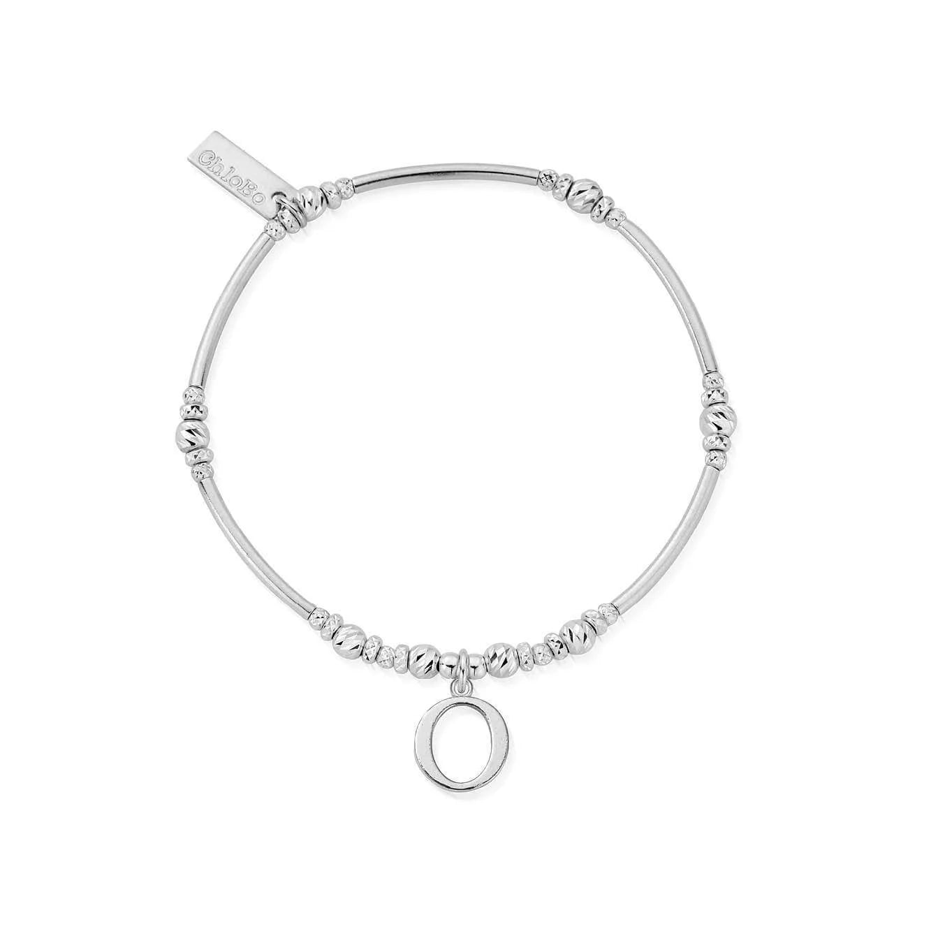 Sterling Silver Initial O Bracelet