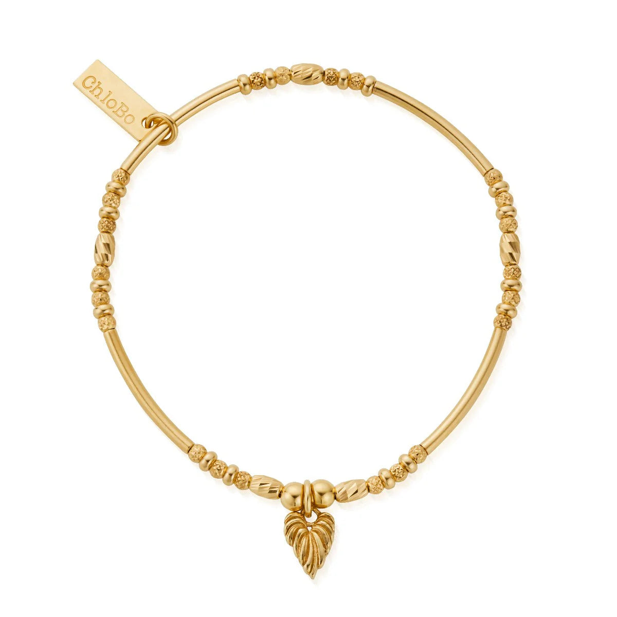 Gold Wandering Free Feather ChloBo Bracelet