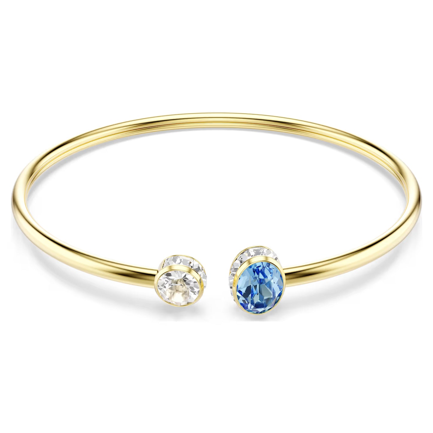 Chroma Bangle Mixed Cuts, Multicoloured, 18K Gold Finish