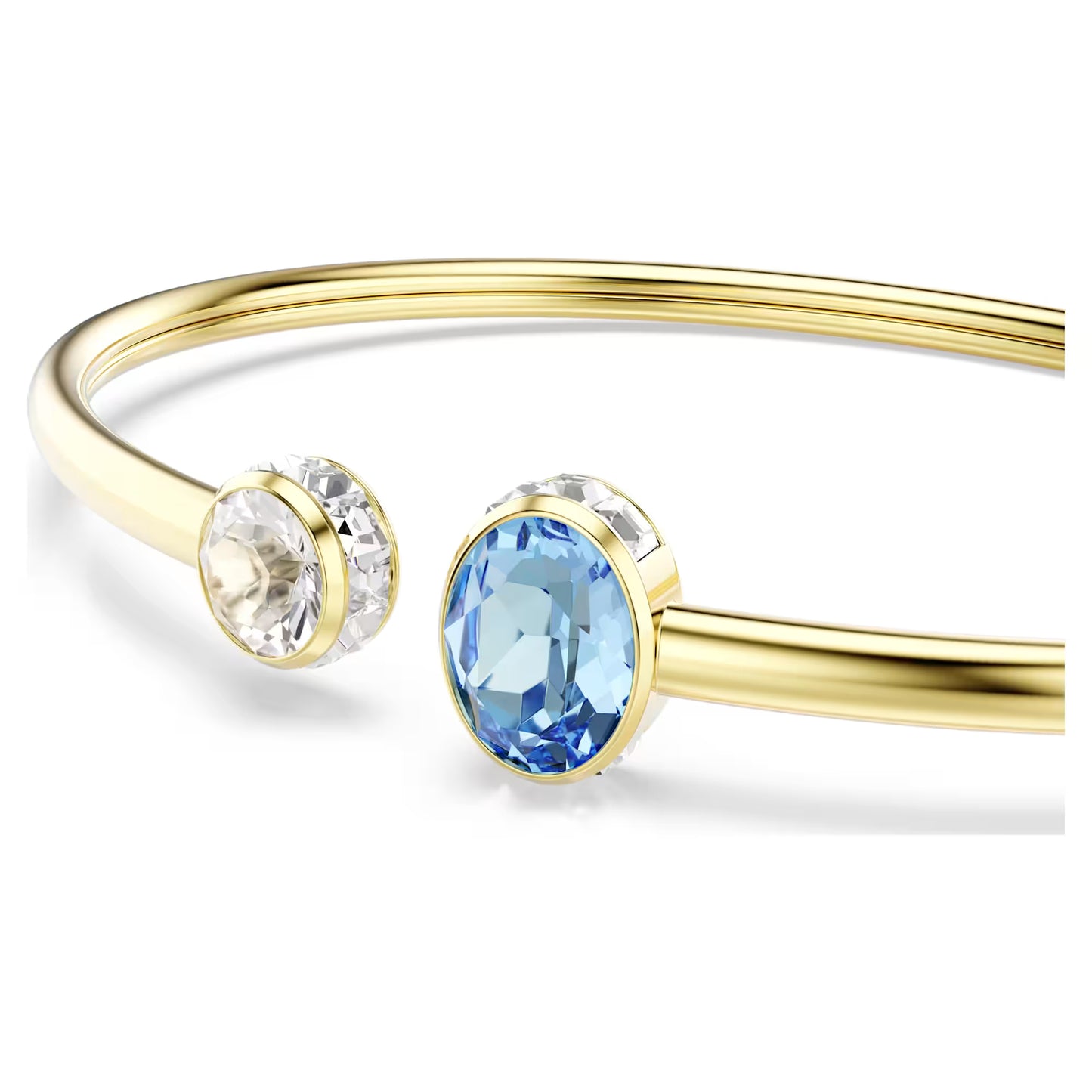 Chroma Bangle Mixed Cuts, Multicoloured, 18K Gold Finish
