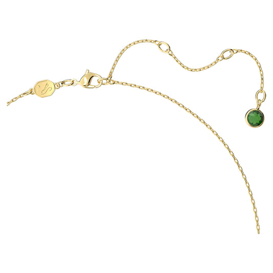 Chroma necklace, Octagon cut, Multicoloured, Gold-tone plated