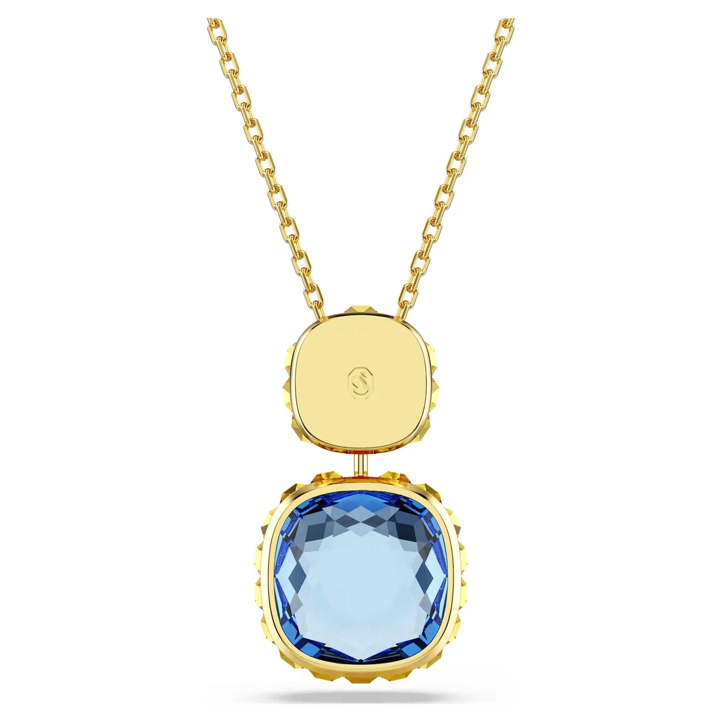 Chroma pendant, Cushion cut, Gold-tone plated
