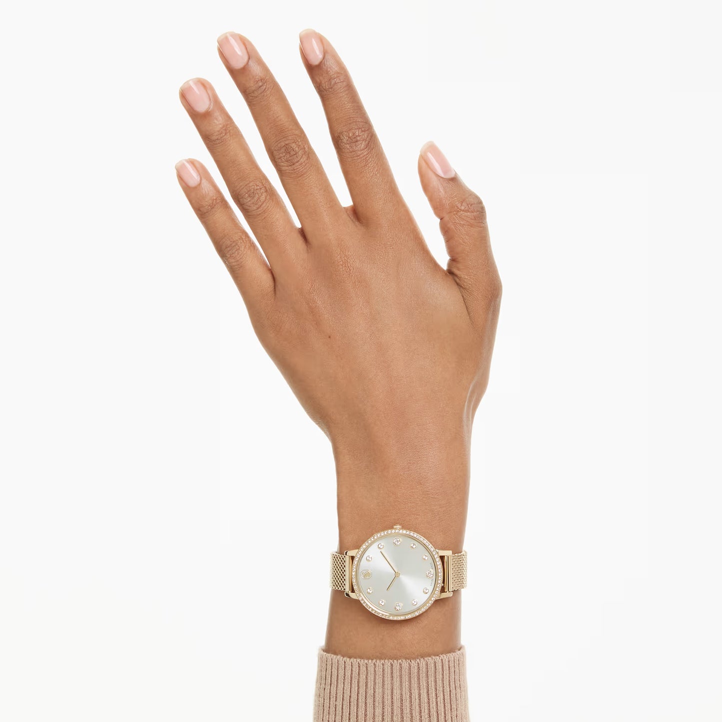 Clarica watch, Swiss Made, Metal bracelet, Gold tone, Gold-tone finish
