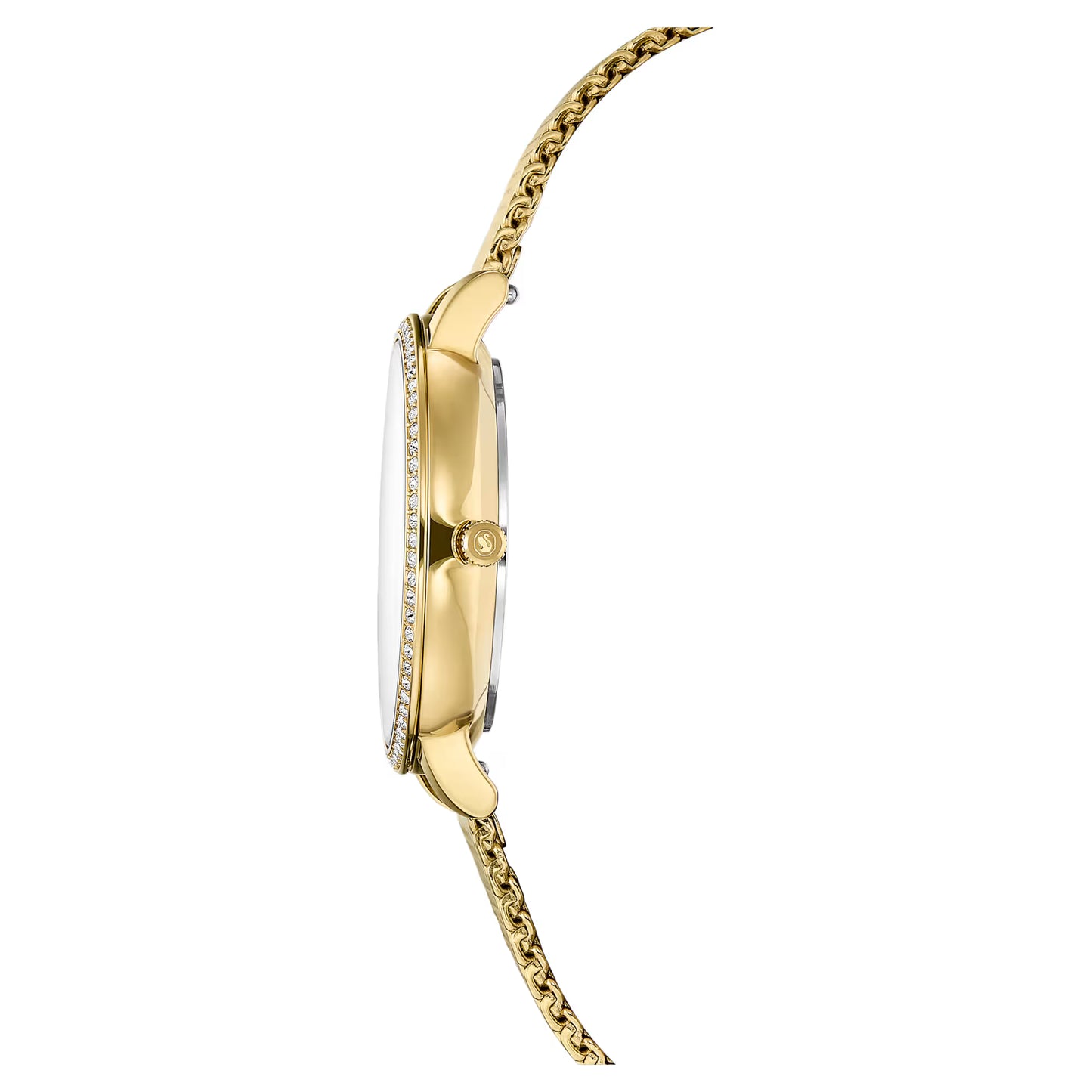 Clarica watch, Swiss Made, Metal bracelet, Gold tone, Gold-tone finish
