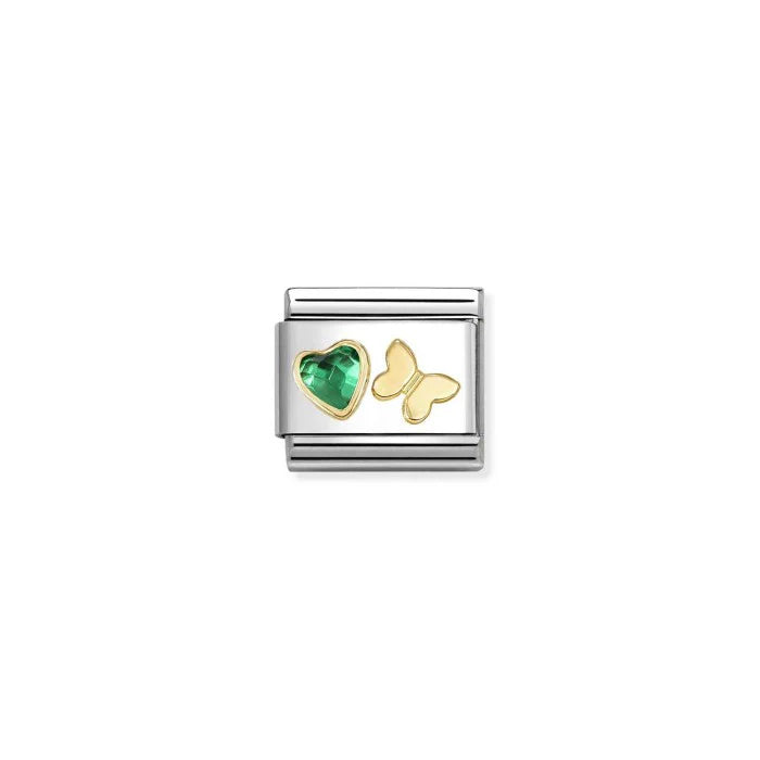 Composable Classic Faceted Green Charm