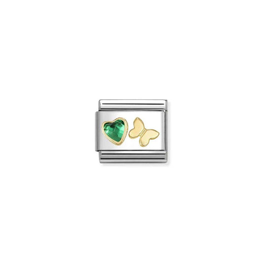 Composable Classic Faceted Green Charm