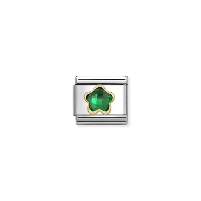 Composable Classic Green Flowers Charm