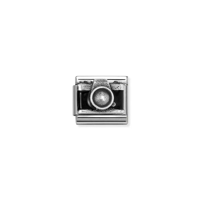 Composable Classic Silver Camera Charm