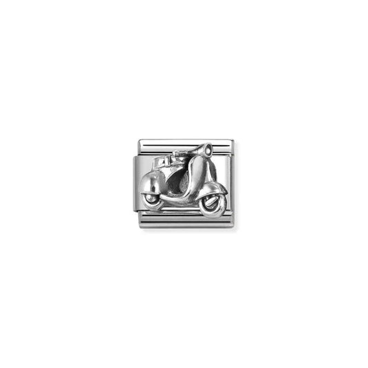 Composable Classic Oxidised Scooter Charm
