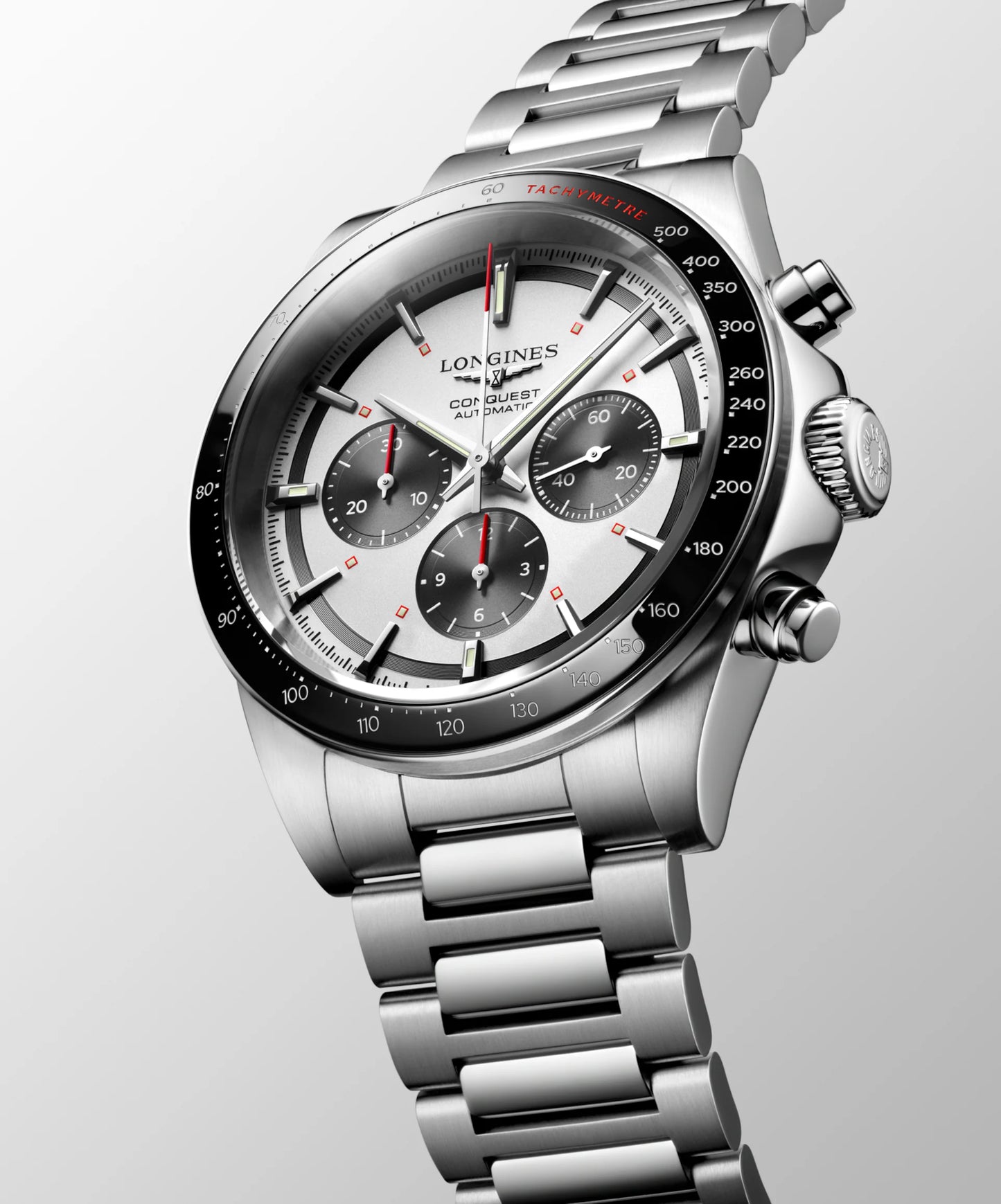 EX-DISPLAY Conquest Chronograph 42mm Stainless Steel Automatic Watch