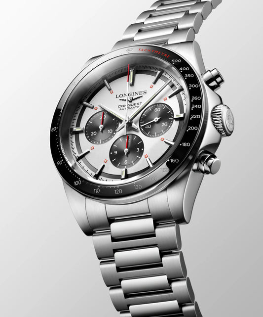 EX-DISPLAY Conquest Chronograph 42mm Stainless Steel Automatic Watch