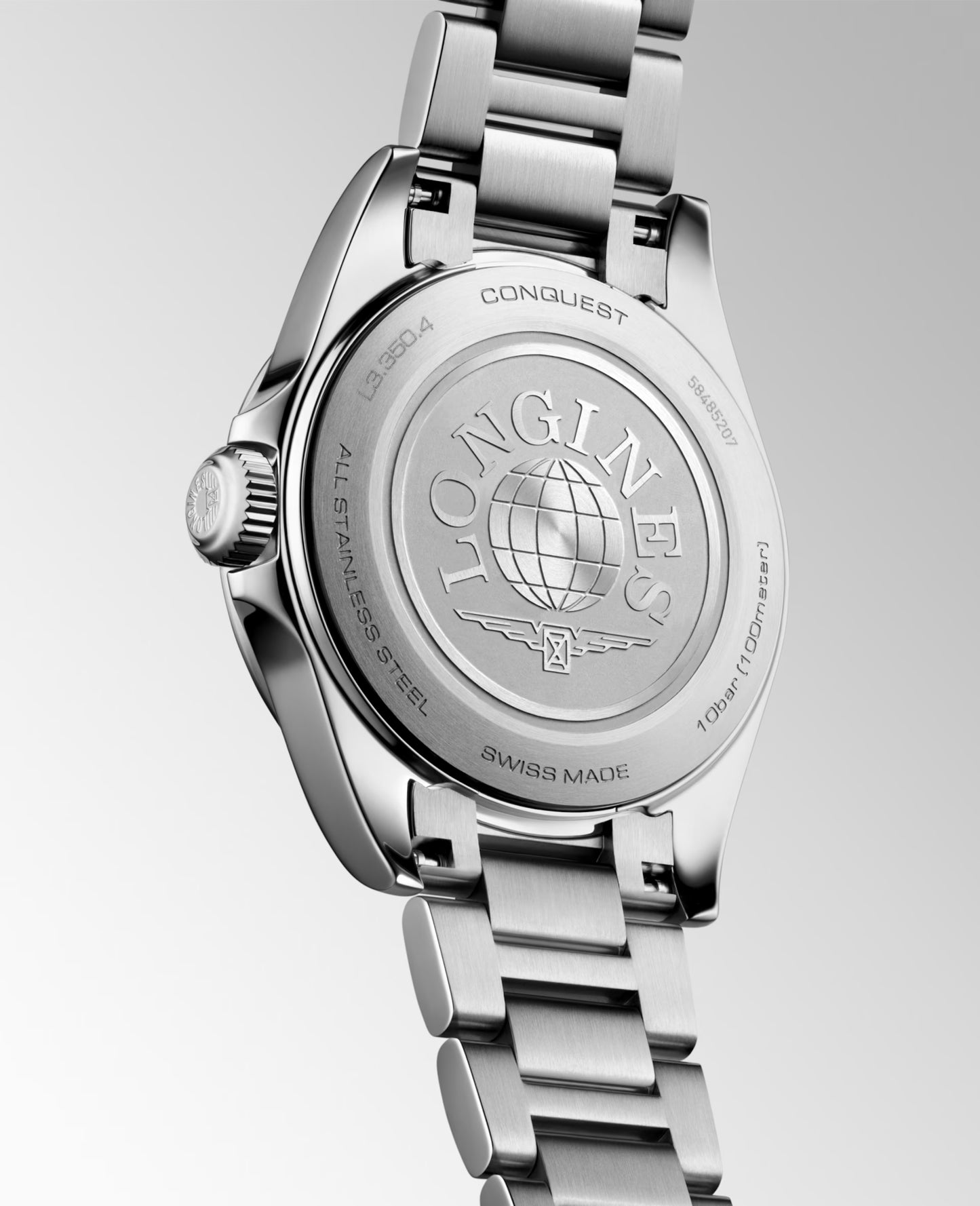 Conquest 30mm Stainless Steel Quartz Watch