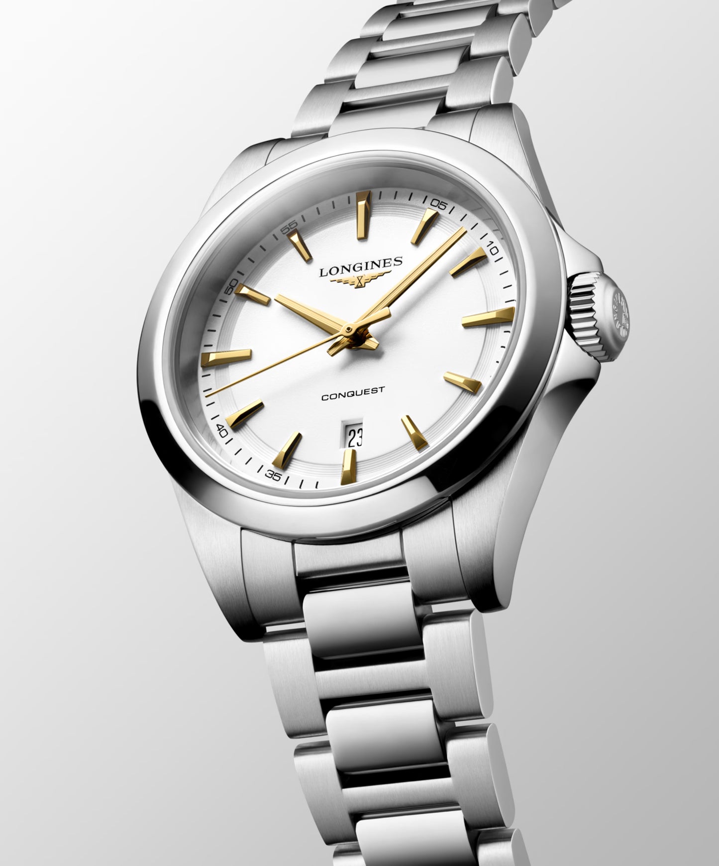 Conquest 30mm Stainless Steel Quartz Watch