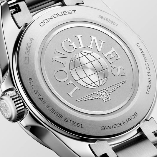 Conquest 30mm Stainless Steel Quartz Watch