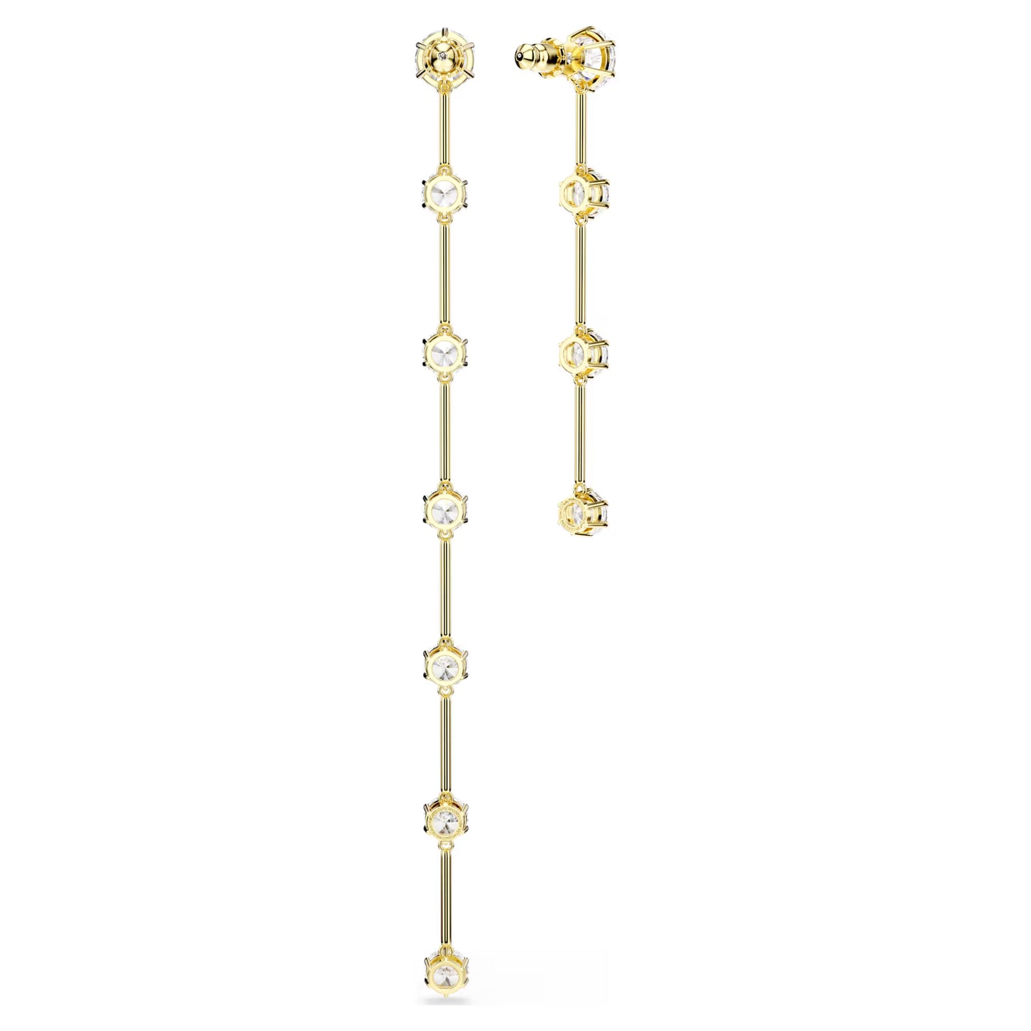 Constella Yellow Gold Plated Asymmetrical Drop Earrings