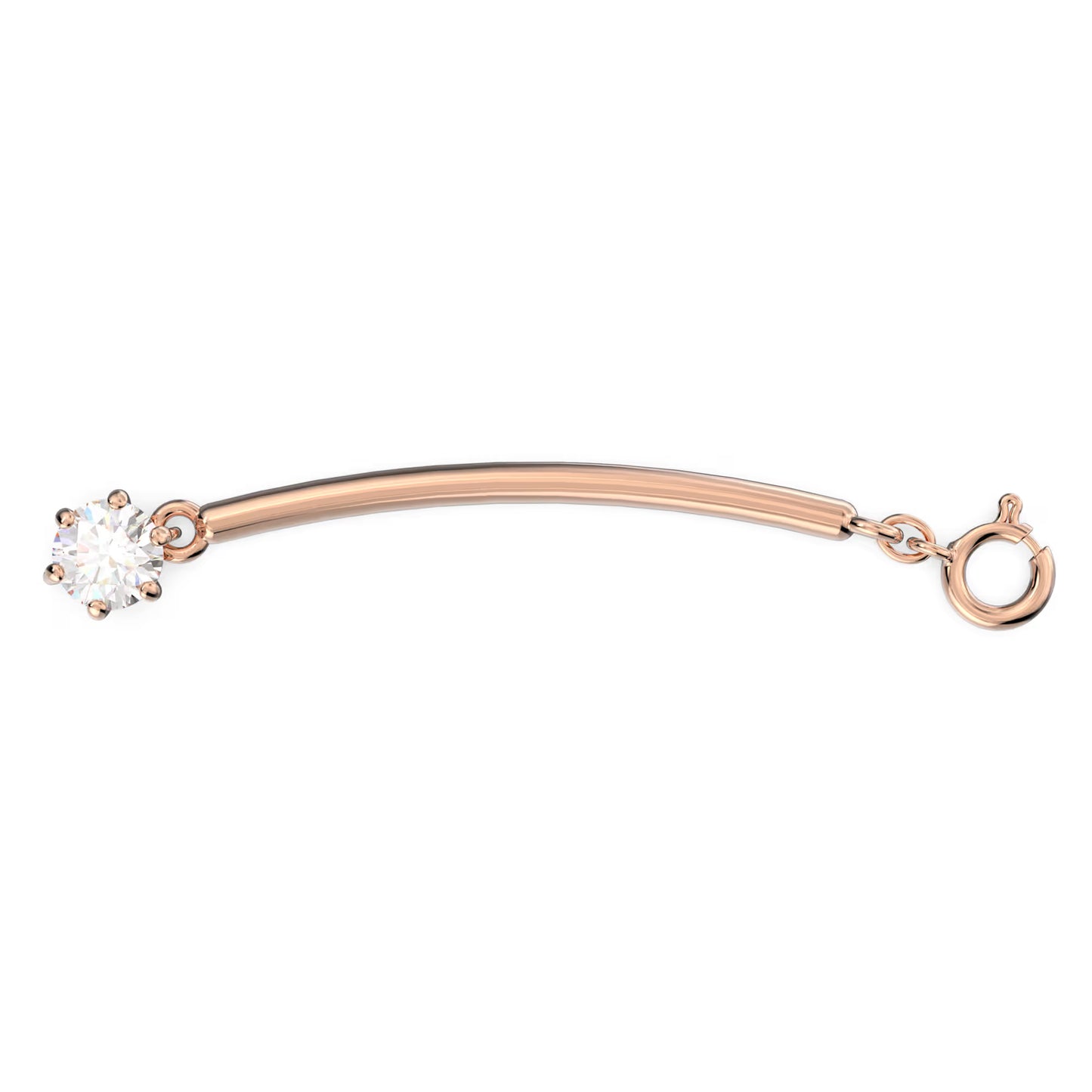 Constella extender, Round cut, White, 18k rose gold plated