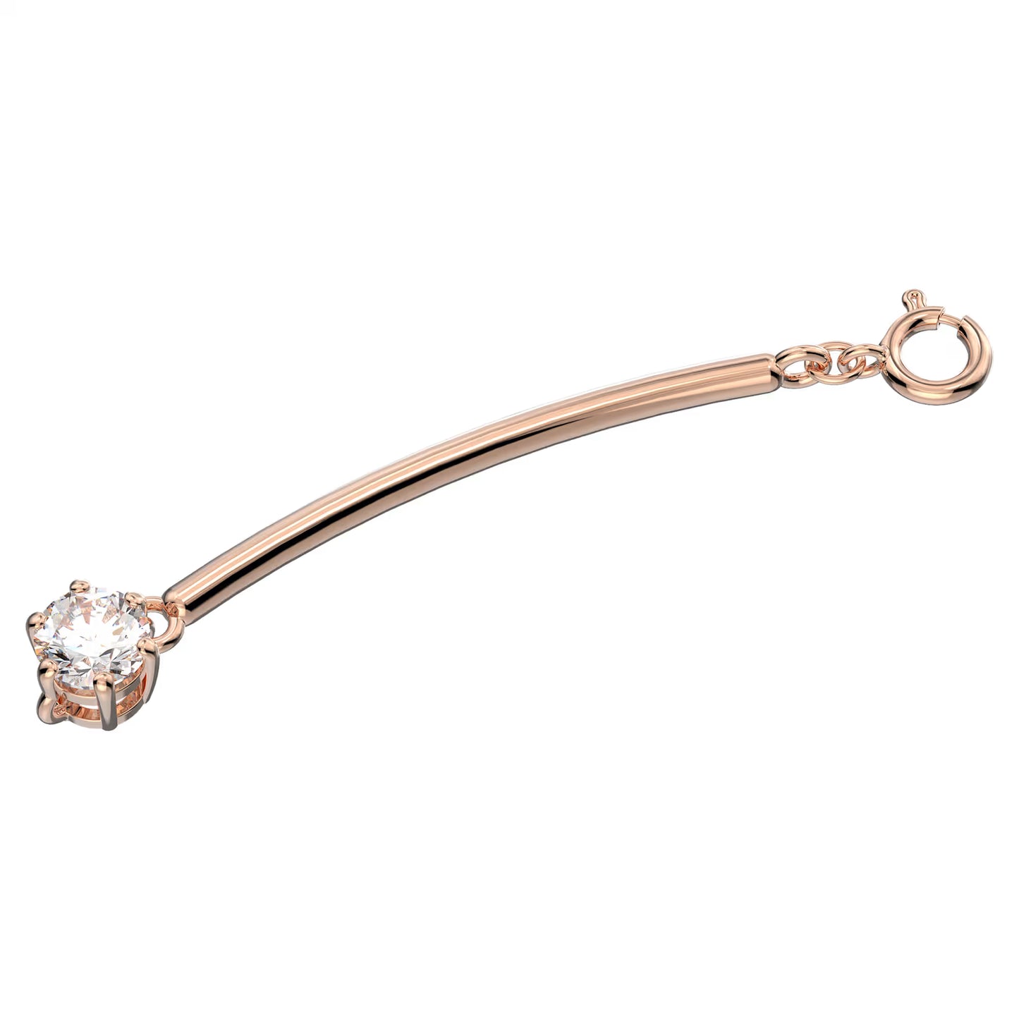 Constella extender, Round cut, White, 18k rose gold plated
