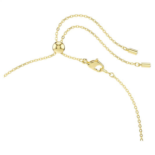 Constella necklace, Mixed cuts, Green, Gold-tone plated
