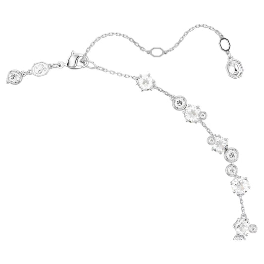 Constella set, Mixed cuts, White, Rhodium plated