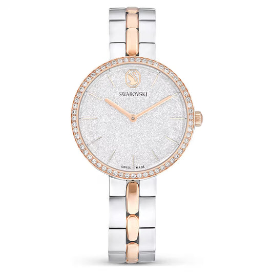 Cosmopolitan watch, Swiss Made, Metal bracelet, Silver tone, Mixed metal finish