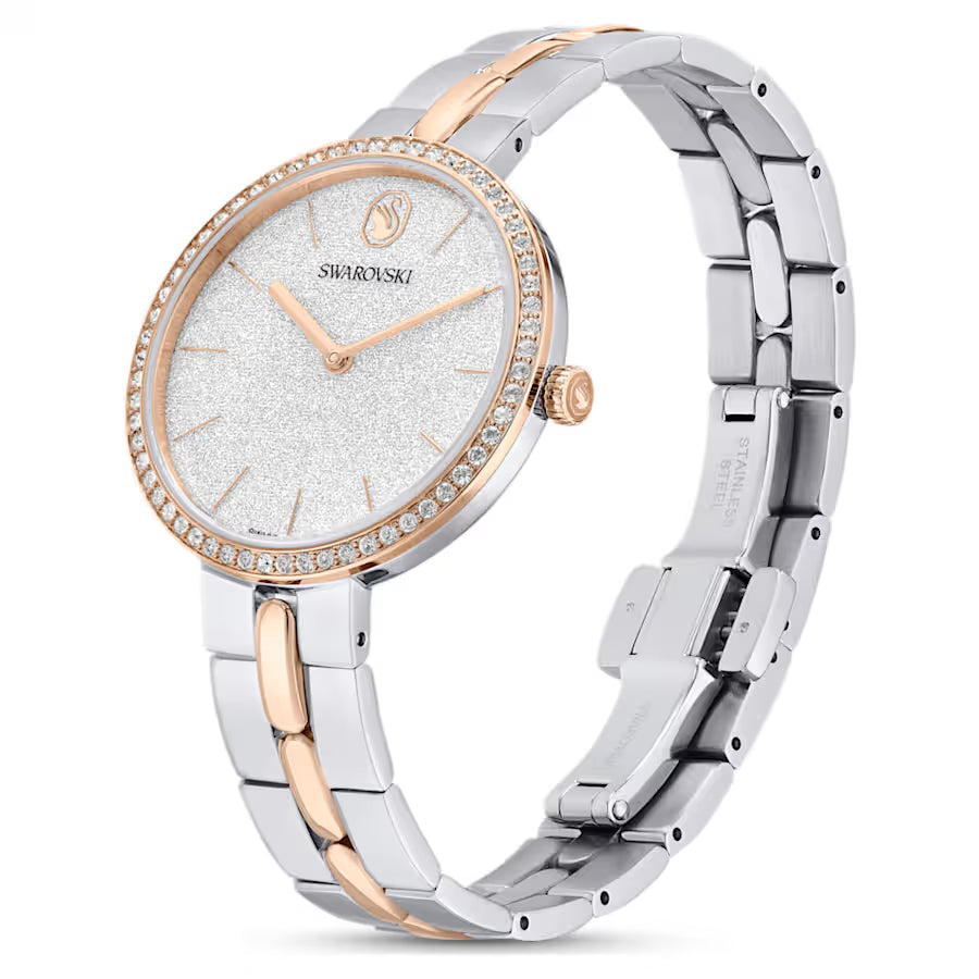 Cosmopolitan watch, Swiss Made, Metal bracelet, Silver tone, Mixed metal finish