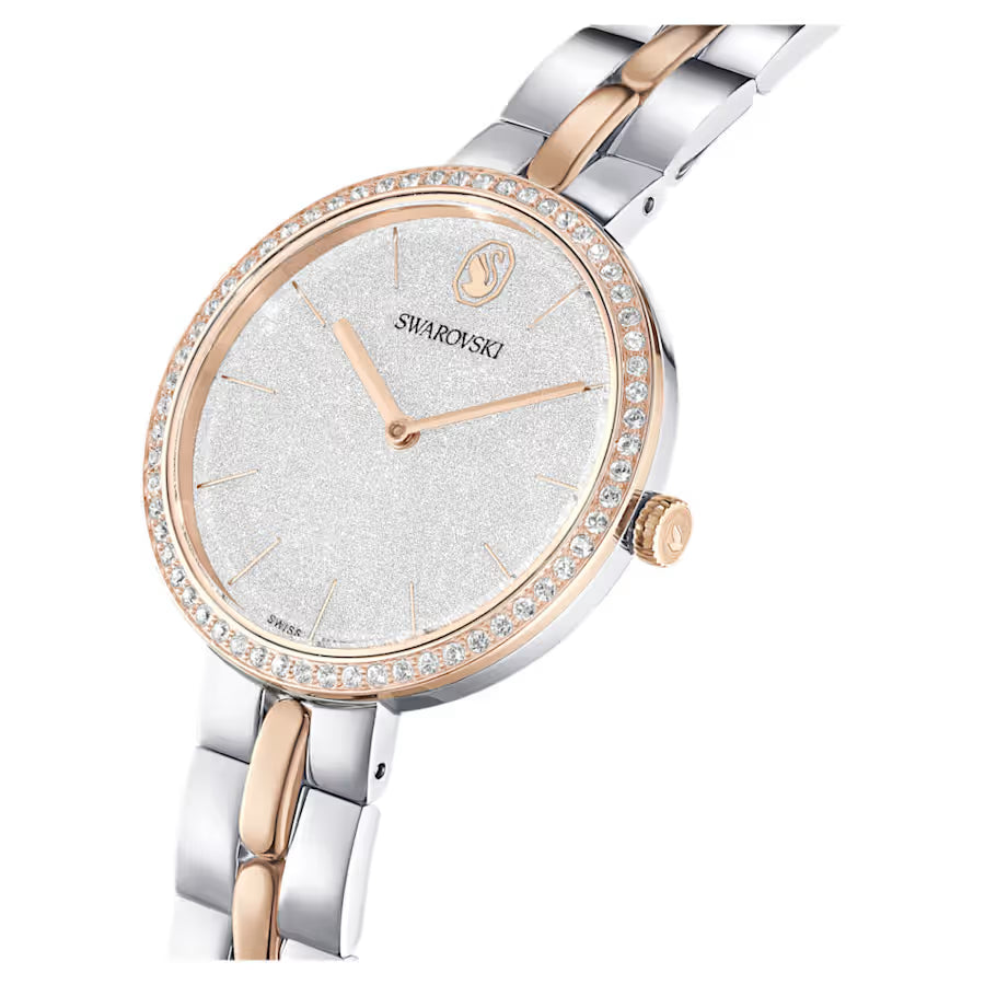 Cosmopolitan watch, Swiss Made, Metal bracelet, Silver tone, Mixed metal finish