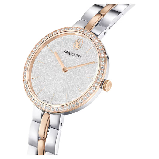 Cosmopolitan watch, Swiss Made, Metal bracelet, Silver tone, Mixed metal finish