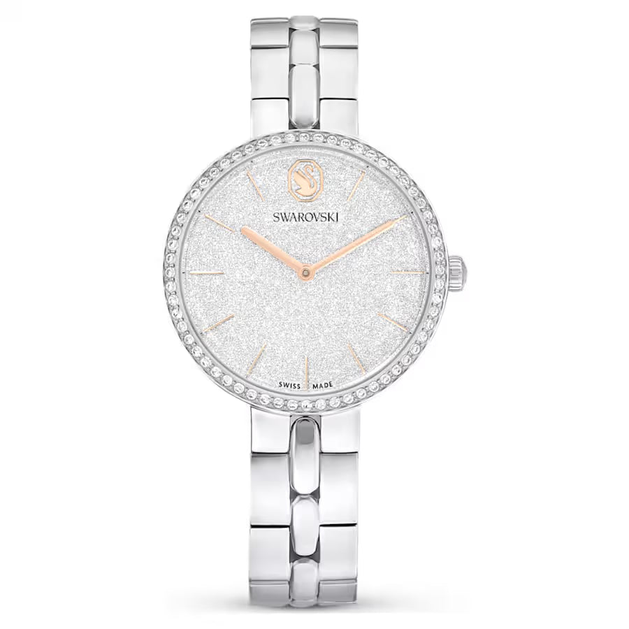 Cosmopolitan watch, Swiss Made, Metal bracelet, Silver tone, Stainless steel