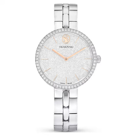 Cosmopolitan watch, Swiss Made, Metal bracelet, Silver tone, Stainless steel