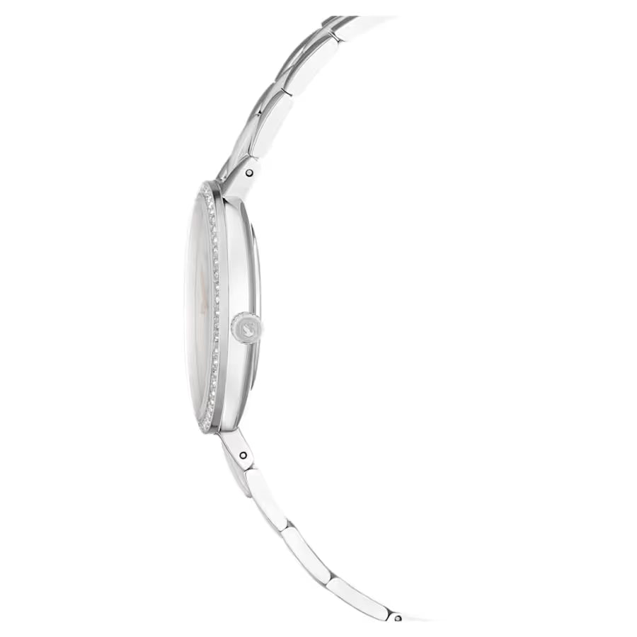Cosmopolitan watch, Swiss Made, Metal bracelet, Silver tone, Stainless steel