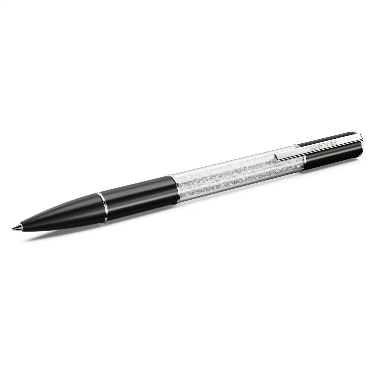 Crystalline Lustre ballpoint pen, Black, Rhodium