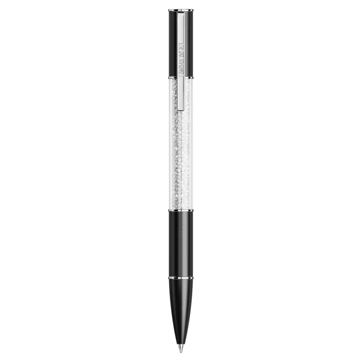Crystalline Lustre ballpoint pen, Black, Rhodium