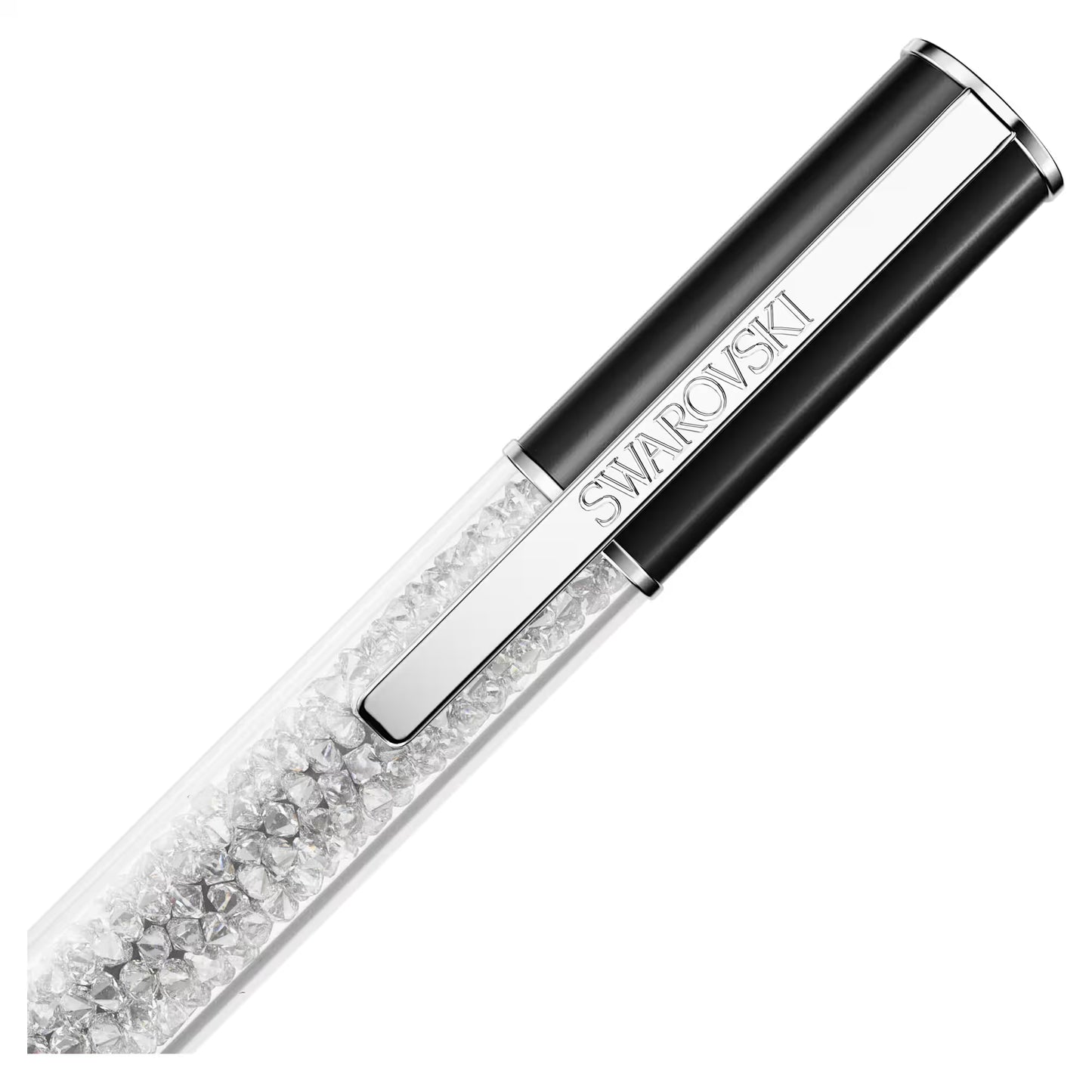 Crystalline Lustre ballpoint pen, Black, Rhodium