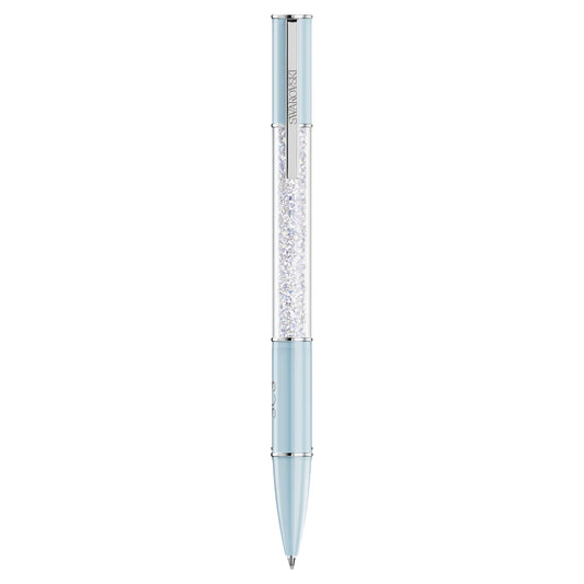 Crystalline ballpoint pen, Blue, Chrome plated