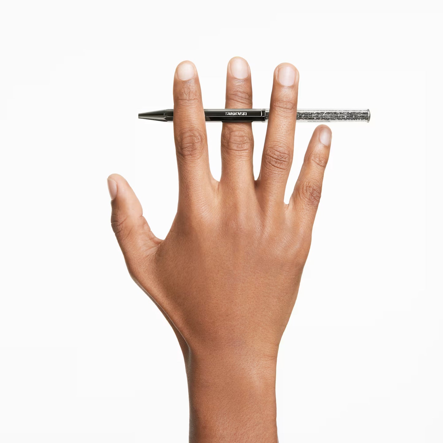 Crystalline ballpoint pen, Octagon shape, Gray