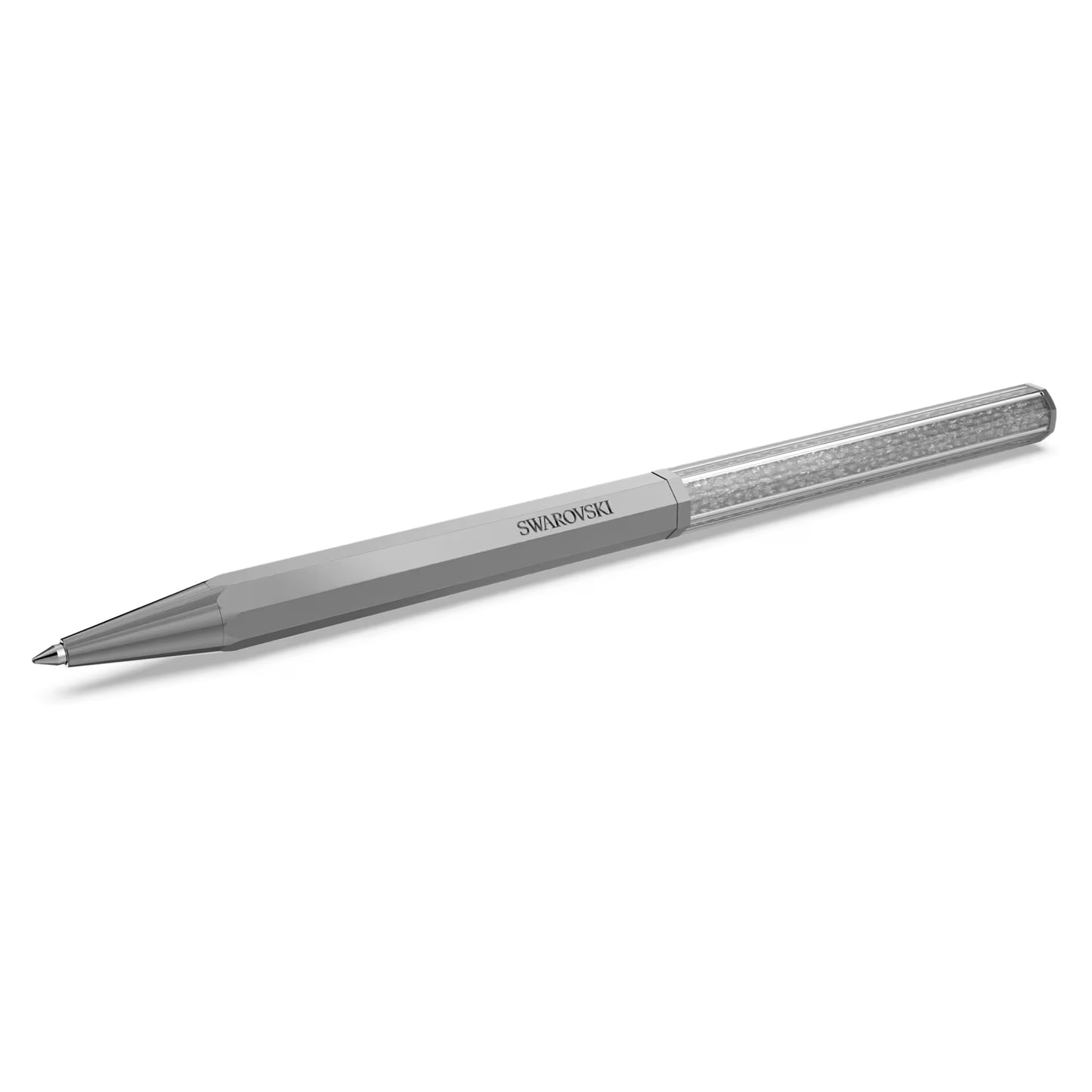 Crystalline ballpoint pen, Octagon shape, Gray