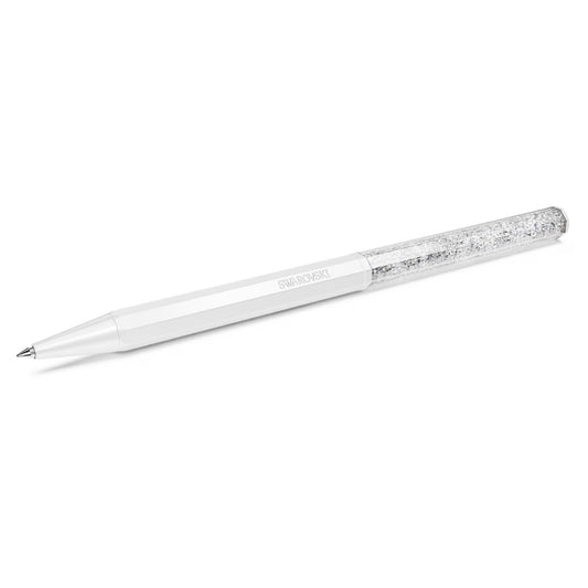 Crystalline ballpoint pen, White, White lacquered
