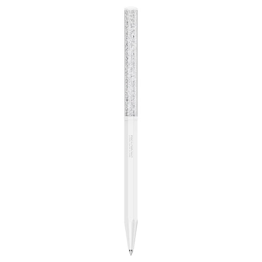 Crystalline ballpoint pen, White, White lacquered