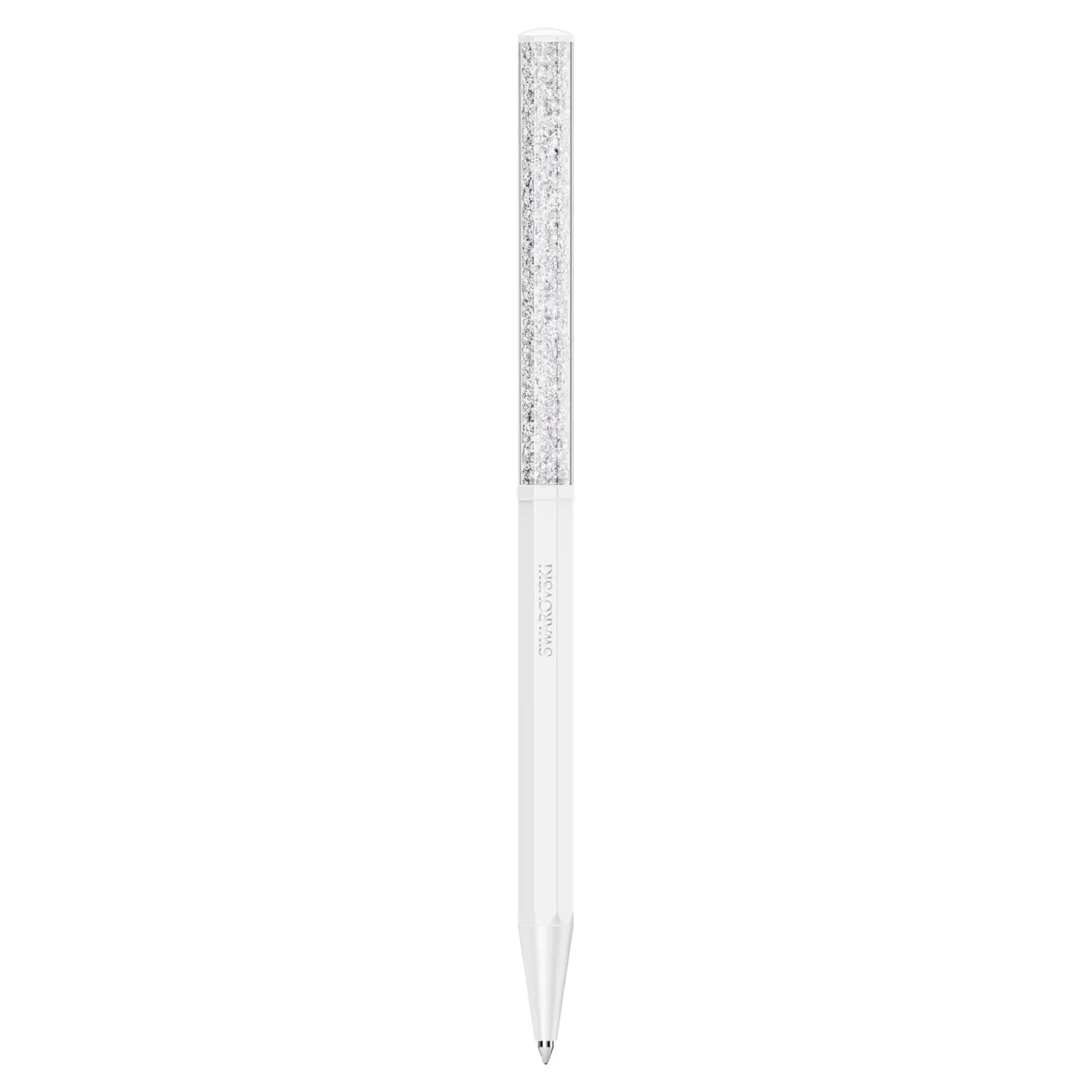 Crystalline ballpoint pen, White, White lacquered