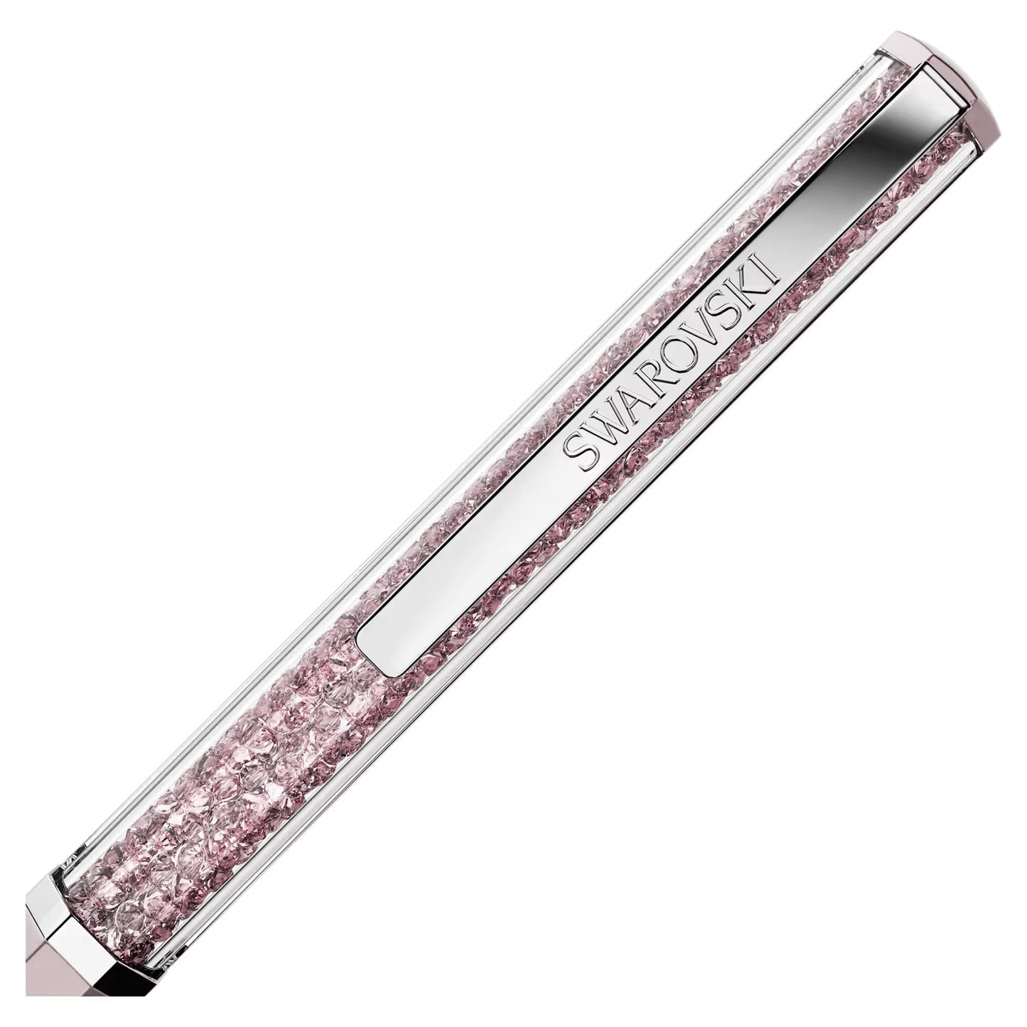 Crystalline ballpoint pen, Pink lacquered, chrome plated