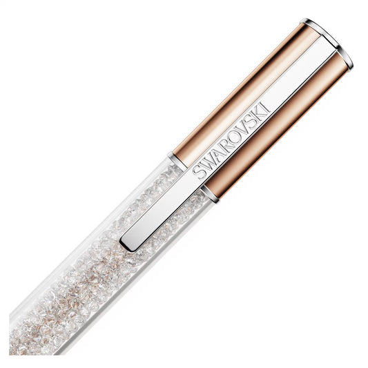 Crystalline ballpoint pen, Rose gold tone, Rose gold-tone plated