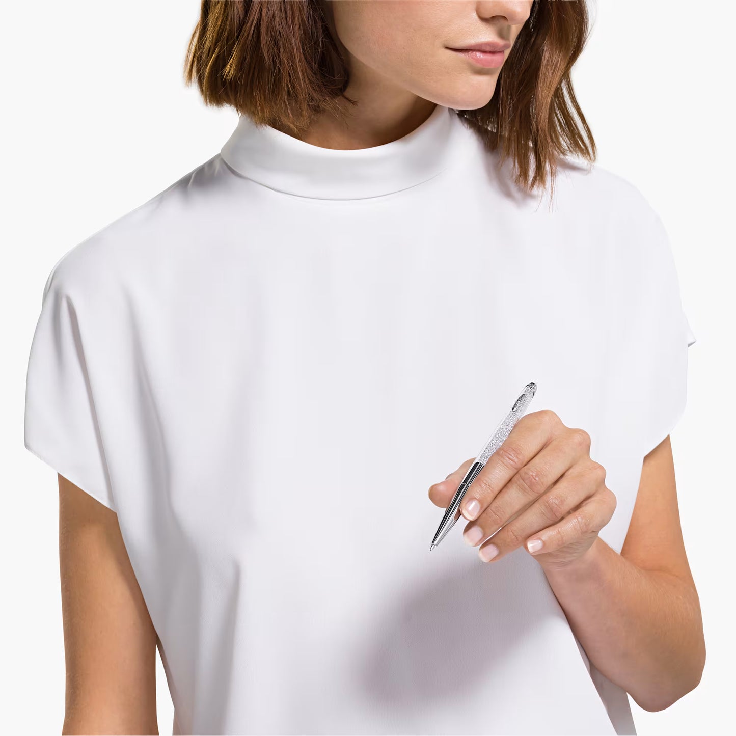 Crystalline Nova ballpoint pen, Silver tone, Chrom