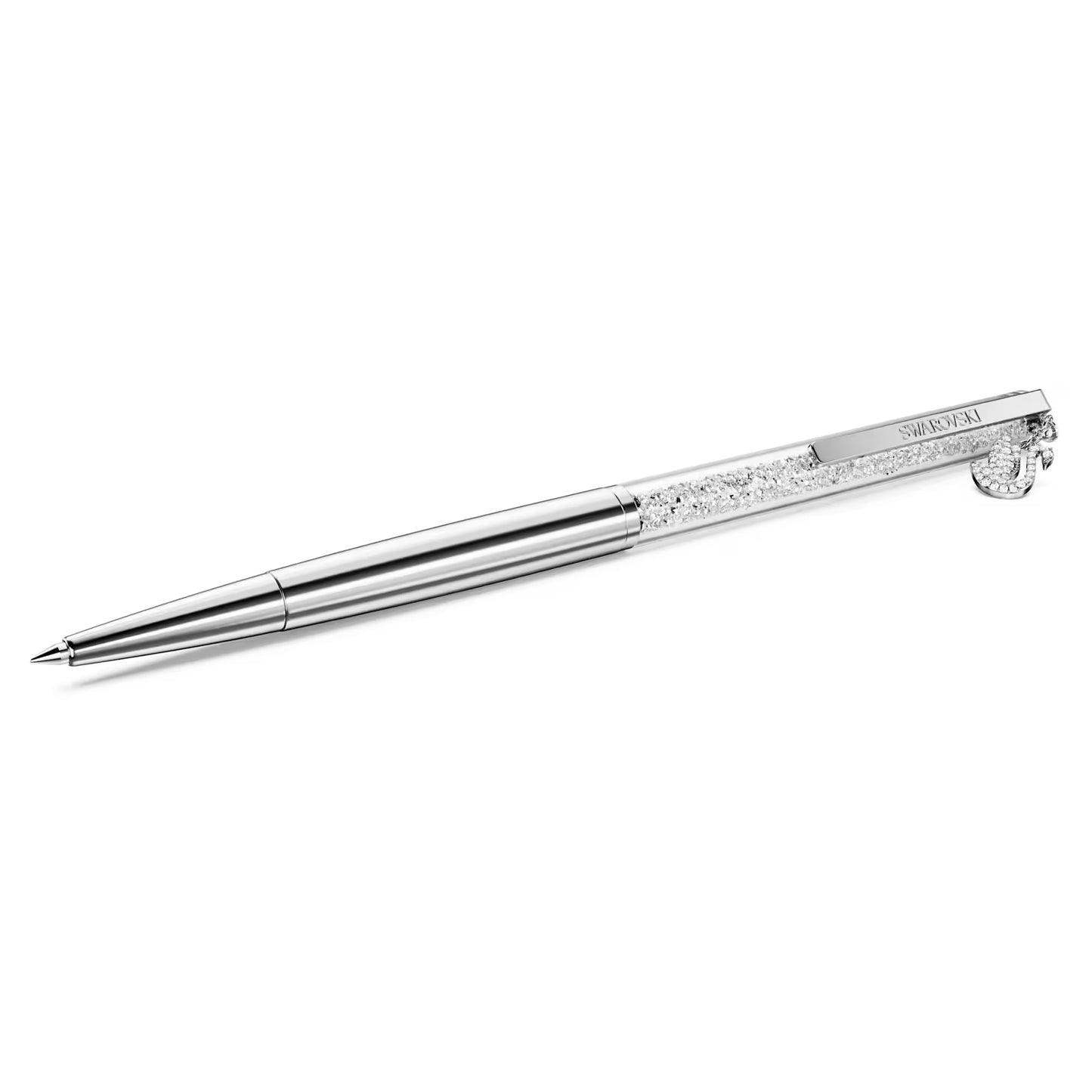 Crystalline ballpoint pen, Swan, Chrome plated