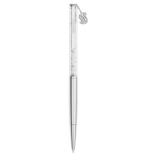 Crystalline ballpoint pen, Swan, Chrome plated
