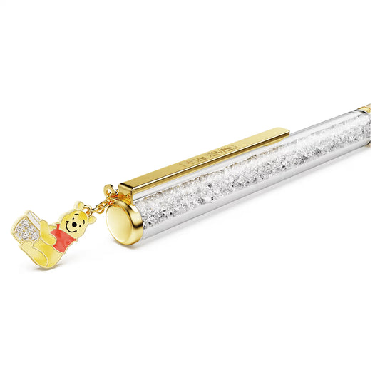 Crystalline ballpoint pen, Winnie the Pooh, Yellow lacquered, gold-tone plated