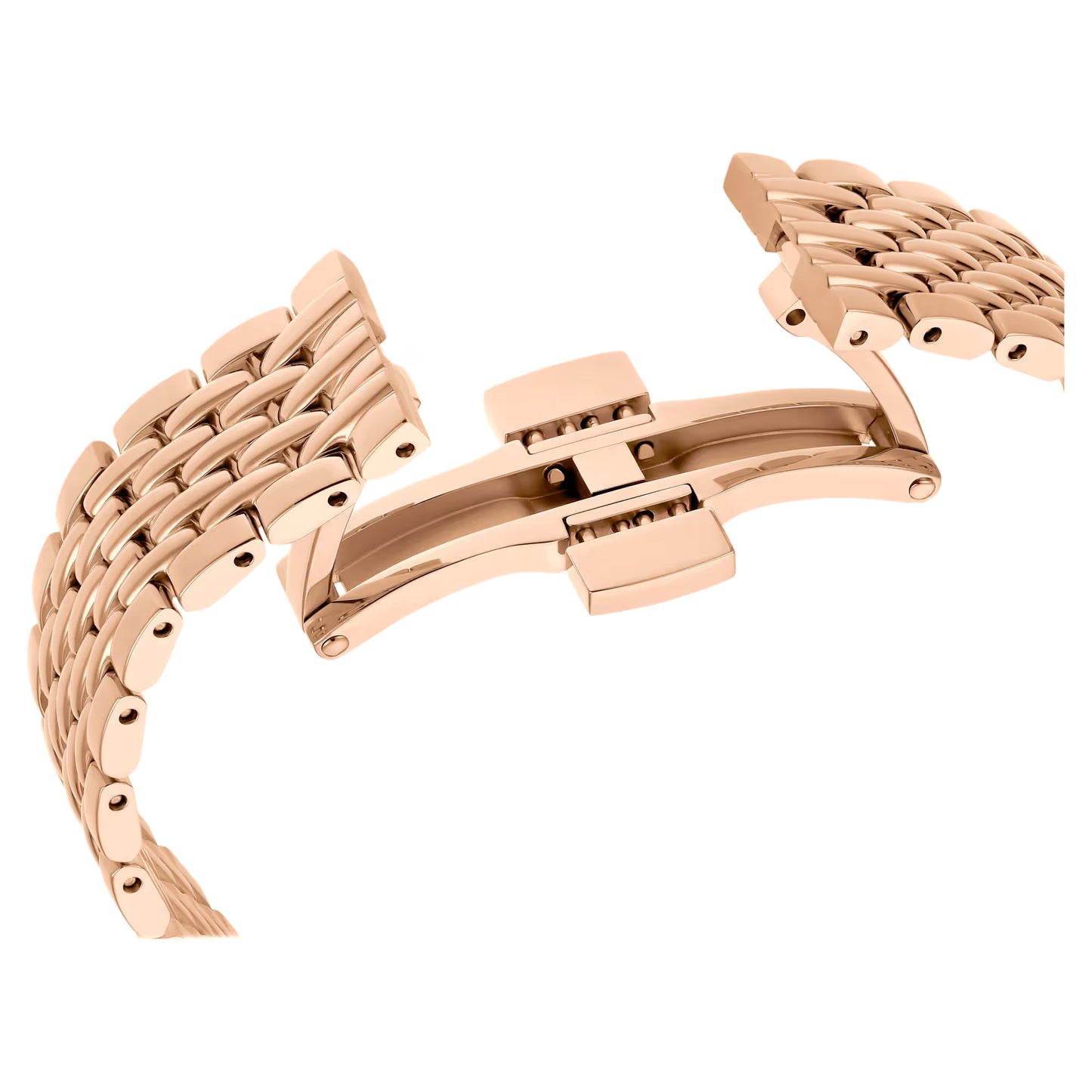 Crystalline wonder watch, Swiss Made, Metal bracelet, Rose gold tone, Rose gold-tone finish